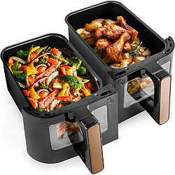 AFD2 BG 2x Paniers de cuisson de 5 Litres pour Friteuse à air Tiroir de Cuisson pour Airfryer Compatible uniquement avec modèles AF14 AF24 AF34 de Duronic