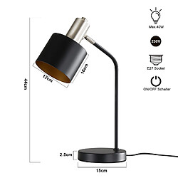 Avis Zmh lampe de bureau vintage - Noir
