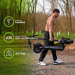 Avis Trottinette Électrique Adulte UrbanGlide ECROSS BLEU – Moteur 1300W