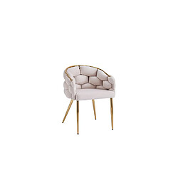 Homy France Lot de chaises BALLON pieds Gold