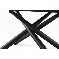 Homy france Table à manger extensible - Blanc pas cher