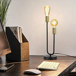 Acheter Zmh Lampe de bureau vintage - Noir
