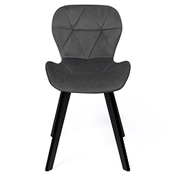 Avis Idmarket Lot de 6 chaises ROBINE en vel