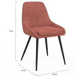 Idmarket 6 CHAISES THALYA MIX COLOR pas cher
