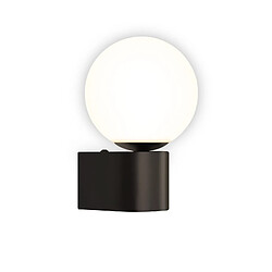 ZMH Applique Murale Moderne - Lampe de Couloir/Salon Noir - Ampoule G9 - Abat-jour Boule de Verre