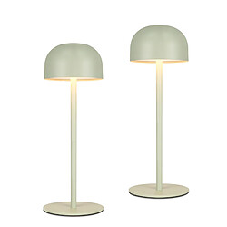 ZMH Lot De 2 Lampes De Table LED Sans Fil Lampe Intensité Variable Avec 3 Températuresverte