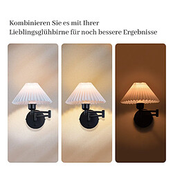 Acheter ZMH Appliques murales d'intérieur pour escaliers E27 tissu blanc