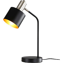 ZMH Lampe à Poser De Table Salon Vintage Noir Or - Lampe De Chevet Câble E27 Lampe De Lecture