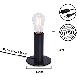 Avis Zmh lampe de bureau métal - Noir