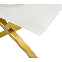 Acheter Homy france Table basse rectangulaire - Marbré blanc