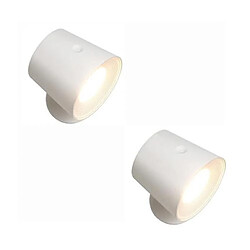 ZMH Applique Murale LED 360° Pivotante 3 Niveaux De Luminosité Blanc Pour Salon Couloir