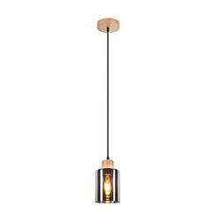ZMH Suspension En Bois Pour Table à Manger Vintage 1 Lumière E27 Lampe De Salle à Manger Industrielle