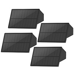 ZMH Lampes Solaires D'extérieur - 4 Appliques Solaires Clôture Terrasse Balcon
