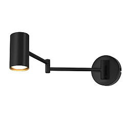 ZMH Applique Murale Intérieure Noire - Gu10 Orientable - Pack De 2 - Style Vintage Pour Salon