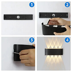 Avis ZMH Applique Murale Extérieure LED Moderne Up Down Applique Murale Extérieure Chambre à Coucher Couloir