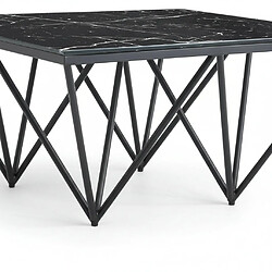 Acheter Homy france Table basse carrée - Marbré noir