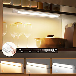 ZMH Lot De 2 Lampes LED Argenté Encastrables Avec Détecteur De Mouvement - 40 Cm pas cher