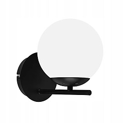 ZMH Applique Murale E27 Design Moderne - Luminaire Salle de Bain Élégant - Métal Noir - IP44 (Étanche)