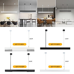 Acheter Zmh Suspension LED design - Noir