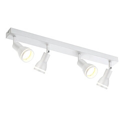 ZMH Plafonnier 4 Lames Métal Gu10 Plafonnier Moderne Spots Pour Bureau 