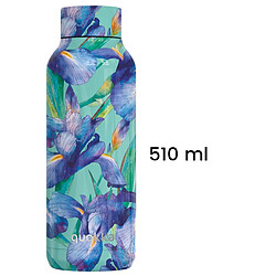 Quokka Bouteille Isotherme 510 ml à Double Paroi au Décor Iris Multicolore pas cher