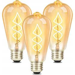 Zmh Ampoule LED E27 Edison vintage