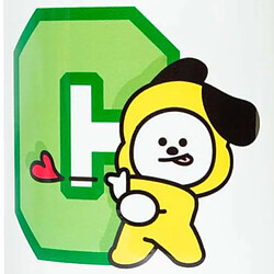 Line Friends BT21 Mug en Céramique Capacité 300ml Innocent, "work hard, play hard" CHIMMY BT21 Blanc pas cher