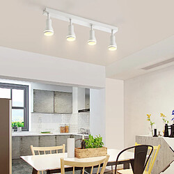 Acheter ZMH Plafonnier 4 Lames Métal Gu10 Plafonnier Moderne Spots Pour Bureau