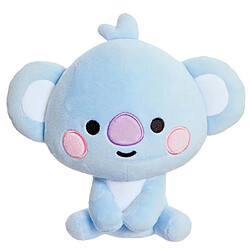 Line Friends BT21 Peluche 20cm Modèle Bébé KOYA Souriant Ultra-Doux Bleu