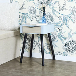 Linnea Table de chevet en bois collection SHIREL