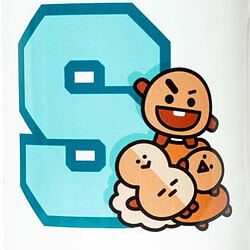 Line Friends BT21 Mug en Céramique Capacité 300ml Design Mini Prankster SHOOKY BT21 Blanc pas cher