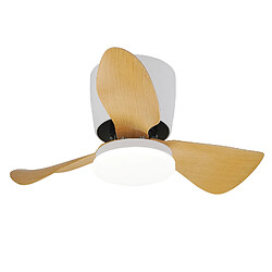 ZMH Ventilateur Plafond LED 70cm - 6 Vitesses 23w Dimmable Télécommande Silencieux Été/hiver