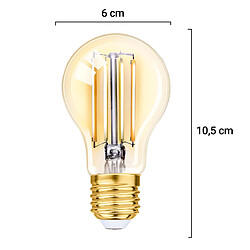 Alpina Ampoule Connectée Wi-Fi 2700K Lumière Chaude 470lm 4.9W E27 Dorée