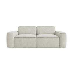 makamii Canapé modulable 3 places en tissu texturé - OMAO