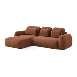 makamii Canapé 3 places convertible en tissu chenille - PELE