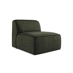 makamii Canapé d'angle 3 places modulaire gauche en tissu chenille - OMAO