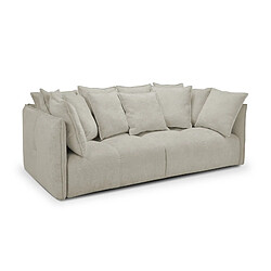 makamii Canapé modulable 3 places en tissu texturé - OMAO