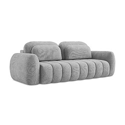 makamii Canapé d'angle droit convertible en tissu chenille - LEILA