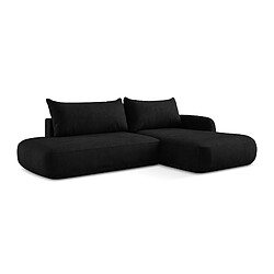 makamii Canapé d'angle droit convertible en tissu chenille - HALE