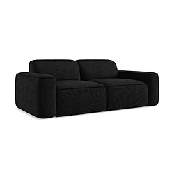 makamii Canapé modulable 3 places en tissu chenille - OMAO