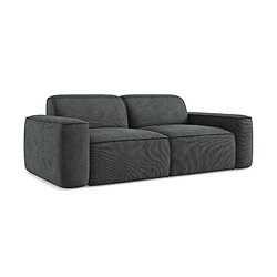 makamii Canapé modulable 3 places en tissu chenille - OMAO