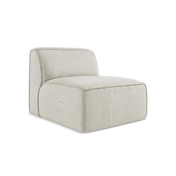 makamii Canapé d’angle 2 places gauche convertible en tissu texturé - LILO