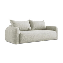 makamii Canapé 3 places convertible en tissu chenille - HALE