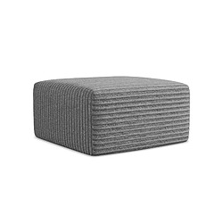 makamii Canapé d’angle 2 places gauche convertible en tissu chenille - LILO