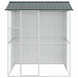 Acheter vidaXL Cage pour oiseaux Anthracite 215 x 210 x 247 cm Acier galvanisé