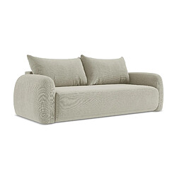 makamii Canapé 3 places convertible en tissu texturé - HALE