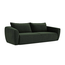 makamii Canapé 3 places convertible en tissu texturé - GUAVA