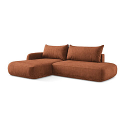 makamii Canapé 3 places convertible en tissu chenille - PELE