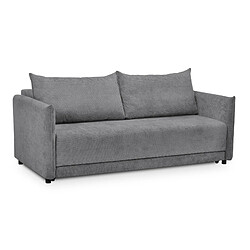 makamii Canapé 3 places convertible en tissu chenille - PIKO