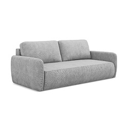 makamii Canapé 3 places convertible en tissu chenille - LILO